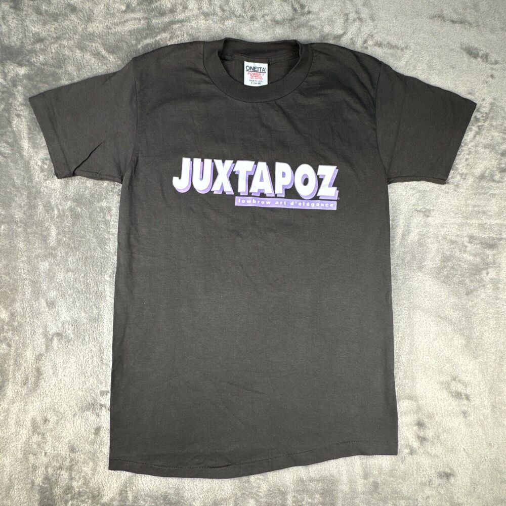 Vintage Juxtapoz Tshirt Size M‎ Oneita Tag Front Hit Graphic 90s Single Stitch
